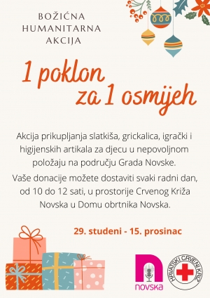 Božićna humanitarna akcija &quot;1 poklon za 1 osmijeh&quot;