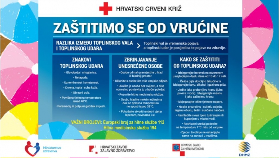 Zaštita od vrućina - preporuke za javnost